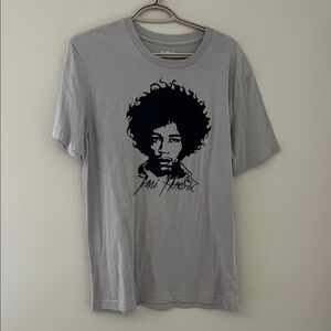 Old Navy Jimi Hendrix Graphic Band T Shirt Gray Mens Medium